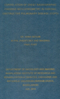 Image of Correlation  Of  Chest  Radiographic  Findings  With  Spirometry  In  Chronic  Obstructive  Pulmonary  Disease  (Copd)