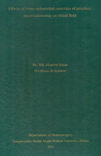 Image of Effects  of  trans- sphenoidal  resection  of  pituitary  macroadenomas  on  visual  field