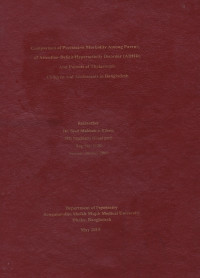 Image of Comparison of Psychiatric Morbidity Among Parents of Attention- Deficit/ Hyperactivity Disorder (ADHD) and Parents of Thalassemic Children and Adolescents in Bangladesh