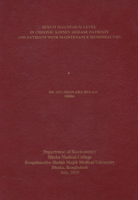 Image of Serum Magnesium Level in Chronic Kidney Disease Patients and Patients With Maintenance Hemodialysis