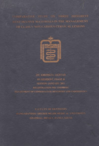 Image of Comparative Study on Three Diffrent Restorative Materials The Management of Classv non- Carious Cervical Lesions