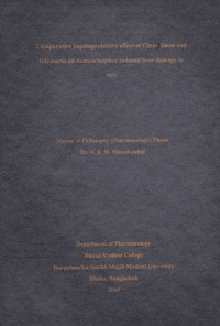 Image of Comparative hepatoprotective effect of Citrus limon and Silymarin on Acetaminophen induced livwer damage in rats
