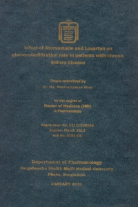 Image of Effect of Atorvastatin and Losartan on gloerular filtration rate in Patients with Chronic Kidney disease