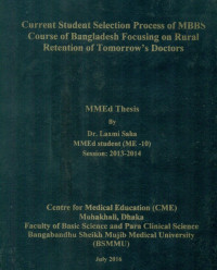 Image of Current Students Selection Process of MBBS Course of Bangladesh Focusing on Rural Retention of Tomorrow's Doctors