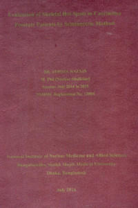 Image of Evalution  of  Skeletal  Hot Spots  in  Carcinoma  Prostate   Patients  by  Scintimetric  Method