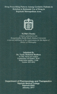 Image of Drug Prescribing Pattern Among Geriatric Patients in Relation to Rational Use of Drug in Rajshahi Metropolitan Area