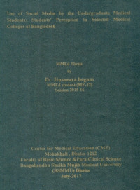 Image of Use of Social Media by the Undergraduate Medical Students: Students' Perception in Selected Medical Colleges of Bangladesh