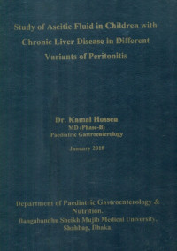 Image of Study of Ascitic Fluid in Children with Chronic Liver Disease in Different Variants of Peritonitis