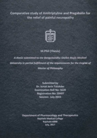 Image of Comparative study of Amitriptyline and Pregabalin for the relief of painful neuropathy