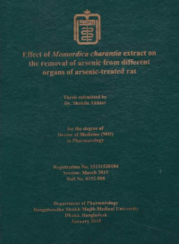 Image of Effect of Momordica charantia extract on the removal of arsenic from different organs of arsenic-treated rat