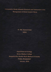 Image of Comparative Study between Silodosin and Tamsulosin in the Management of Distal Ureteric Stone