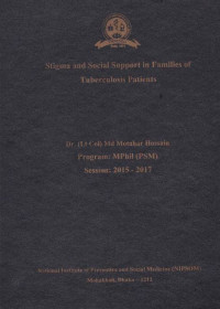 Image of Stigma and Social Support in Families of Tuberculosis Patients
