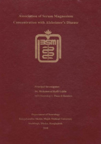 Image of Association of Serum Magnesium Concentration with Alzheimer's Disease