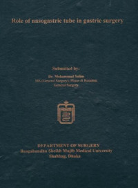 Image of Role of nasogastric tube in gastric surgery