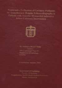 Image of Noninvasive Evaluation of Coronary Perfusion by Transthoracic Doppler Echocardiography in Patients with Anterior Myocardial Infraction before Coronary Intervention