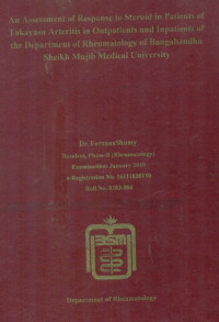 Image of An assessment of Response to Steroid in Patients of Takayasu Arteritis in Outpatients and Inpatients of the Department of Rheumatology of Bangbandhu Sheikh Mujib Medical Unversity