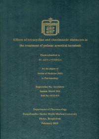 Image of Effect of Tetracycline and Clotrimazole Ointments in the Treatment of Palmar Arsenical Keratosis