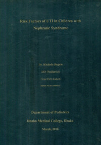 Image of Risk Factors of UTI in Children with Nephrotic Syndrome