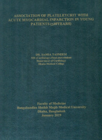 Image of Association of Plateletcrit with Acute Myocardial Infarction in Young Patients (≤ 40 Years)