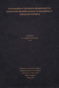 Image of Diaphragmatic Excursion Measurement in Predicting Weaning Success in Mechanically Ventilated Patients