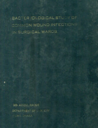 Image of Bacteriological Study of Common Wound Infections In Surgical Wards
