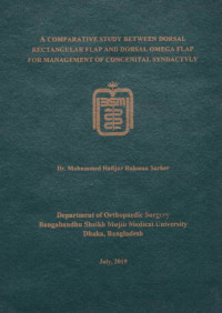 Image of A Comparative Study Between Dorsal Rectangular flap and Dorsal Omega Flap for Management of Congenital Syndactyly