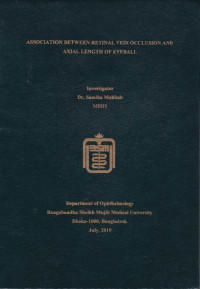 Image of Association Between Retinal Vein Occlusion and Axial Length of Eyeball