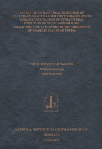 Image of Effect of Intravitreal Injection of  Bevacizumab with Laser Photocoagulation Versus Combination of  Intravitreal Injection of Bevacizumab with Triamcinolone Acetonide in the Treatment of Diabetic Macular Edema