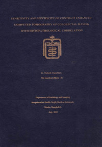 Image of Sensitivity and Specificity of Contrast Enhanced Computed Tomography of Colorectal Masses with Histopathological Correlation