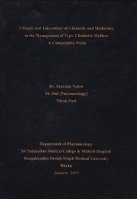 Image of Efficacy and Tolerability of Gliclazide and Metformin in the Management of Type-2 Diabetes Mellitus A comparative Study