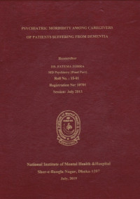 Image of Psychiatric Morbidity Among Caregivers of Patients Suffering From Dementia