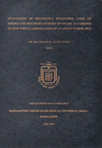 Image of Evaluation of Previously Diagnosed Cases of Serous and Mucinous Tumors of Ovary According to new who Classification on Ovarian Tumor, 2014