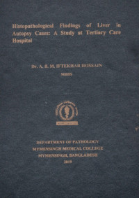 Image of Histopathological Finding of Liver in Autopsy Cases: A Study at Tertiary Care Hospital