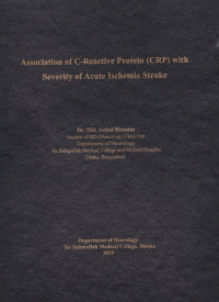 Image of Association of C-Reactive Protein (CRP) with Severity of Acute Ischemic Stroke