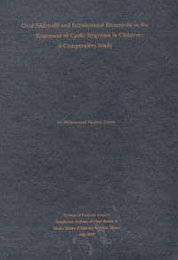 Image of Oral Sildenafil and Intralesional Bleomycin in the Treatment of Cystic Hygroma in Children: A Comparative Study