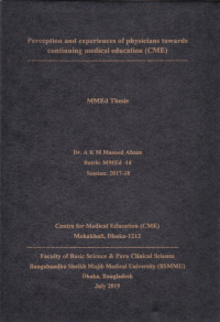 Image of Perception and experiences of physicians towards continuing medical education (CME)