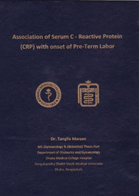 Image of Association of serum C- Reactive protein CRP with onset of Pre-term labor