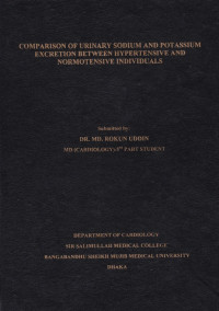 Image of Comparison of Urinary Sodium and Potassium Excretion Between Hypertensive and Normotensive Individuals