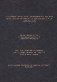 Image of Assessment of Serum Testosterone, FSH and LH Levels in Differents Glycemic Status of Adult Males