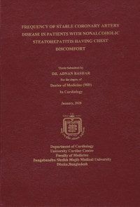 Image of Frequency of Stable Coronary Artery Disease in Patients with Nonalcoholic Steatohepatitis Having Chest Discomfort