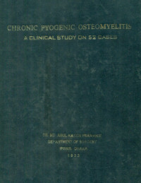 Image of Chronic Pyogenic Osteomyelitis A Clinical Study On 52 Cases