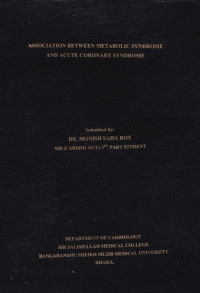 Image of Association Between Metabolic Syndrome and Acute Coronary Syndrome