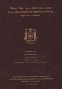 Image of Effects of Short Course Daily Corticosteroid During Minor Infection in Frequently Relapsing Nephrotic Syndrome