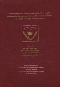 Image of Association of Stress Hyperglycemia Ratio with In-Hospital Outcome After Percutaneous Coronary Intervention in Patients with ST Elevation Myocardial Infarction