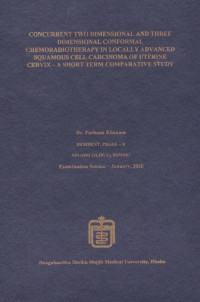 Image of Concurrent Two Dimensional and Three Dimensional Conformal Chemoradiotherapy in Locally  Advanced Squamous Cell Carcinoma of Uterine Cervix- A Short Term Comparative Study