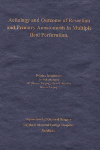 Image of Aetiology and Outcome of Resection and Primary Anastomosis in Multiple Ileal Perforation
