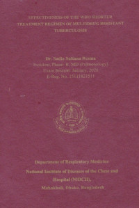 Image of Effectiveness of the who Shorter Treatment Regimen of  Multidrug Resistant Tuberculosis