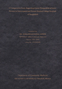 Image of A Comparative Study Regarding Career Perspectives of Intern Doctors in Government and Private Medical College Hospitals of Bangladesh