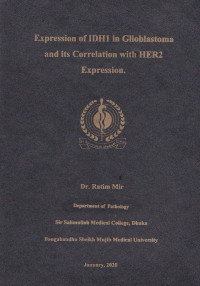 Image of Expression of IDH1 in Glioblastoma and its Correlation with HER2 Expression