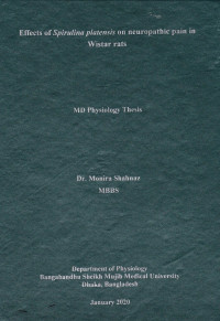 Image of Effects of Spirulina Patensis on Neuropathic Pain in Wistar Rats